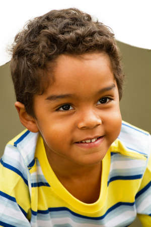 Cute little hispanic boy.