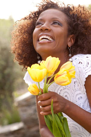 Portriat of a mature African American woman.の写真素材