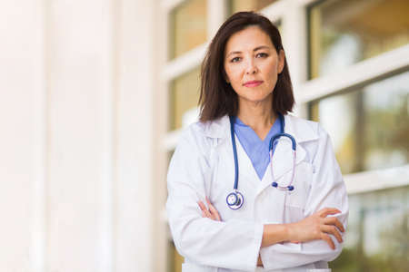 Portrait of a confident Asian healthcare provider.の写真素材
