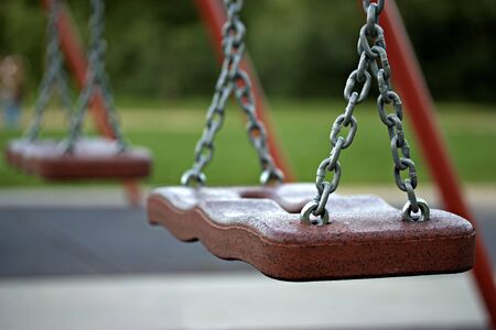 closeup photo of a seesaw in a parc