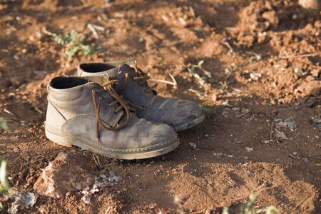 Photo of a pair of farmer shoesの写真素材