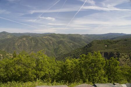  Fantastic panoramic view of the Yosemite National Park の写真素材