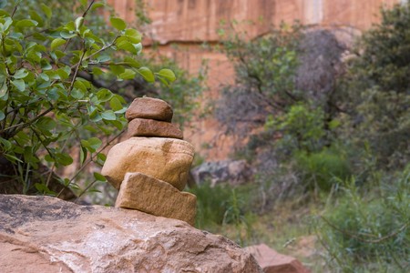 red rocks mountain in the Zion canyon national parkの写真素材