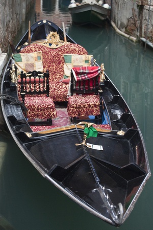 Photo of a typical gondola in Veniceのeditorial素材