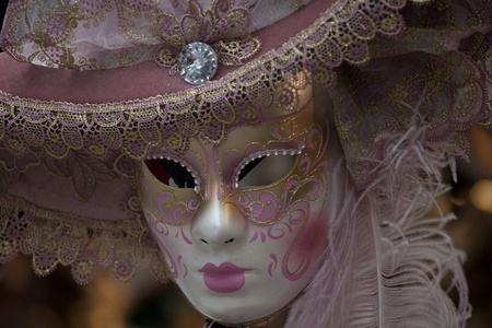 Typical colorful mask from the venice carnivalのeditorial素材
