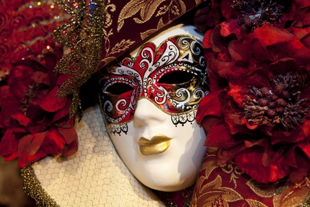 Typical colorful mask from the venice carnivalのeditorial素材