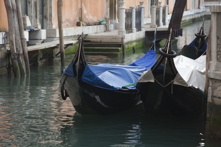 Photo of a typical gondola in Veniceのeditorial素材