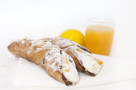 Fresh delicious typical pastry from Sicilia Italy