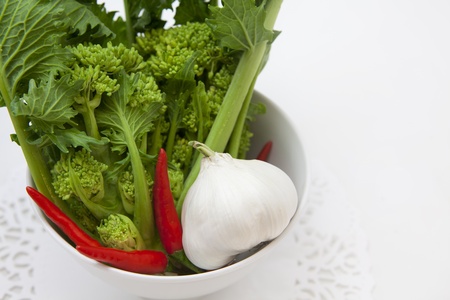 Fresh turnip plant on white backgroundの写真素材