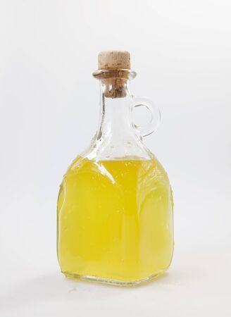 Fresh tasty home made limoncello from italyの写真素材