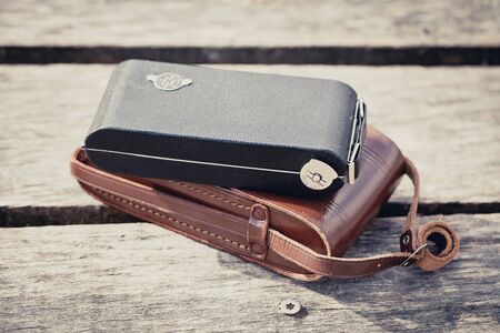 Beautiful old vintage folding camera