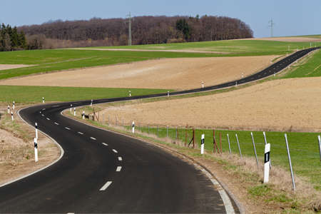Long road in the countryside