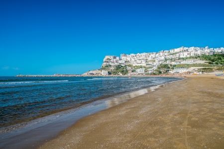 Peschici, the beautiful town in the Apulia region, south of Italyの写真素材