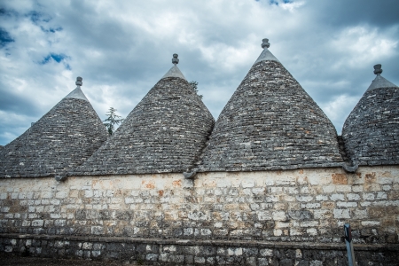 Trulli, old stones houses typical in the south of italyのeditorial素材