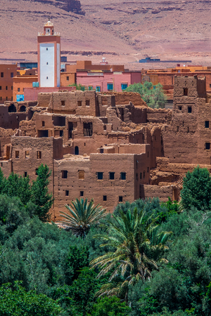 Kasbah, ancient typical fortification in Moroccoの写真素材