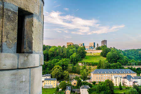 Beautiful panoramic view of Luxembourg cityの写真素材