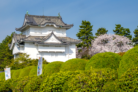 The beautiful site of Nagoya castle in Japanのeditorial素材
