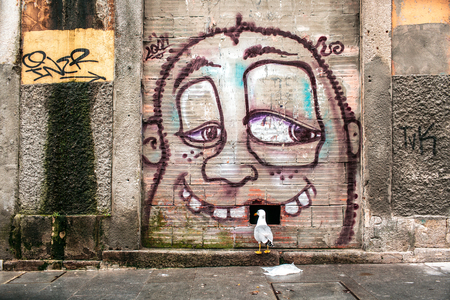 Murales in Porto, the beautiful city on the north of Portugalのeditorial素材