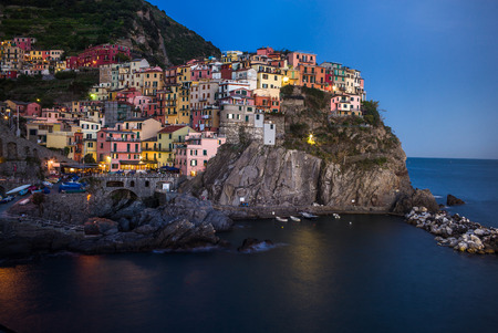 The wonderful village of Manarola, in the famous Cinque Terre area in Liguria, Italy