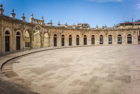 The beautiful village of Ispica in the south of Sicilyの写真素材