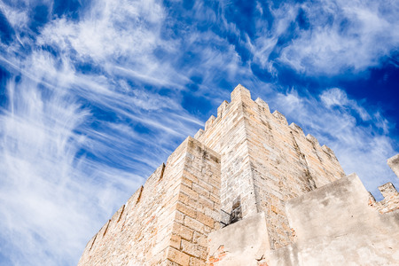 The great castle of Lisbon, portugalのeditorial素材