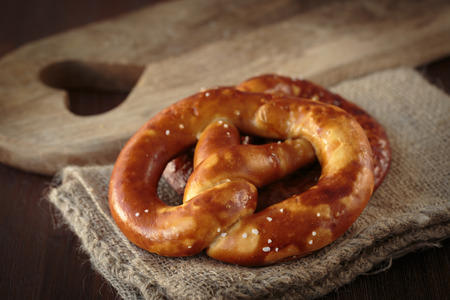 The typical german pretzel bread, salty snack