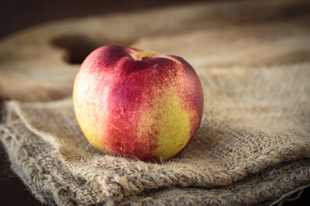 A fresh tasty white peachの写真素材