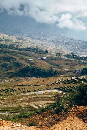 Wonderful landscapes from Sapa region in the north of Vietnamの写真素材