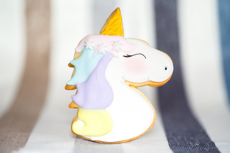 Wonderful Unicorn cookies to decorate parties or birthdaysの写真素材