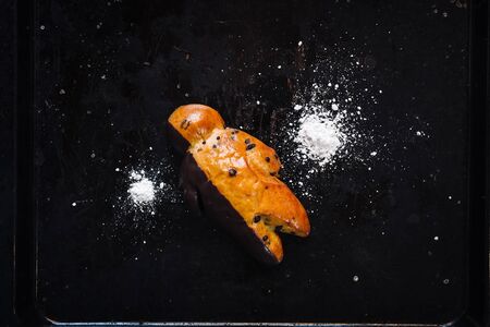 Saint Nicholas traditional little man shaped pastryの写真素材