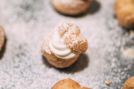 Making of delicious italian pastries from Puglia region