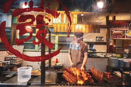 Typical asian food restaurantのeditorial素材
