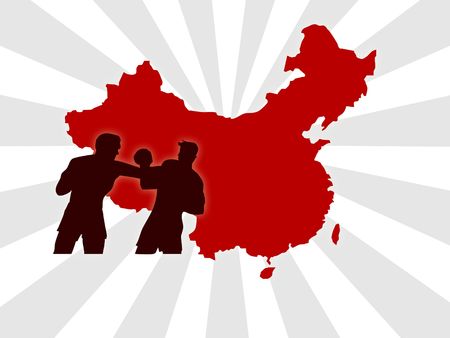Wallpaper background for china sports competition games with red stripesのeditorial素材