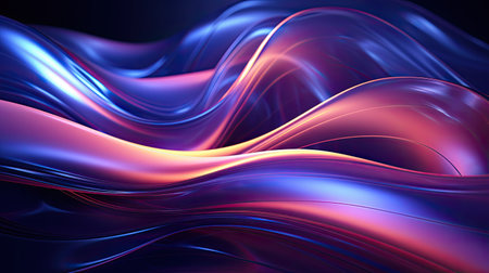 abstract background with smooth lines in blue and purple colors, 3d renderの素材