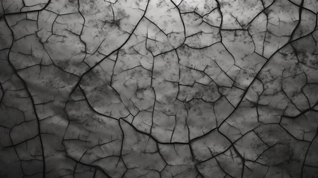Cracks in the ground. Abstract background and texture for design.の素材