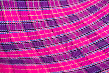 Close up colorful woven fabric  background