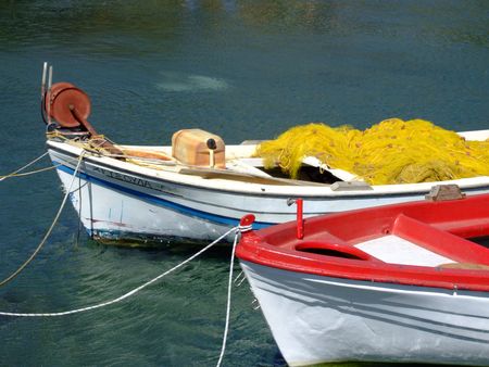 fishing boatsの写真素材