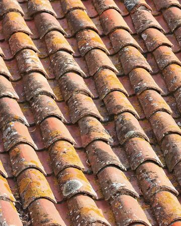 Beautiful old red tileの写真素材