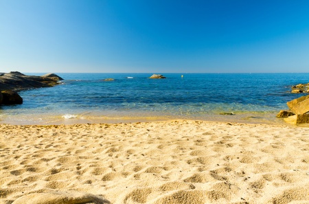 Beautiful bay on the spanish coast (Costa Brava)の写真素材