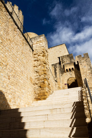 Beautiful old castle Catalonia, Spainのeditorial素材
