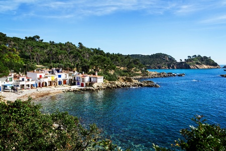 Detail of the Spanish coast (Costa Brava) 