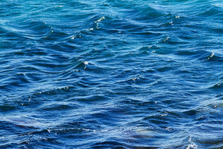  blue water background with ripples の写真素材