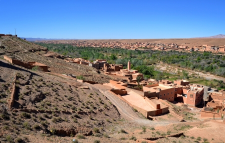 Beautiful Moroccan countryside in a sunny day の写真素材