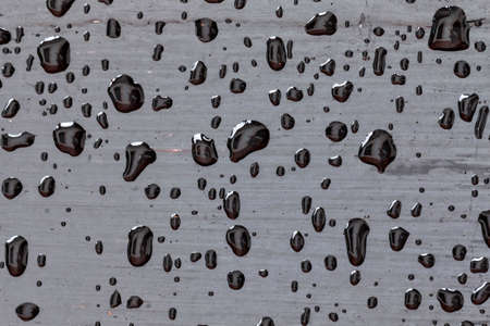 Gray water drops backgroundの写真素材