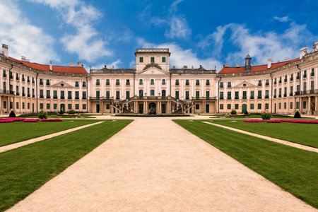 The Esterhazy Castle in Fertod, Hungaryのeditorial素材