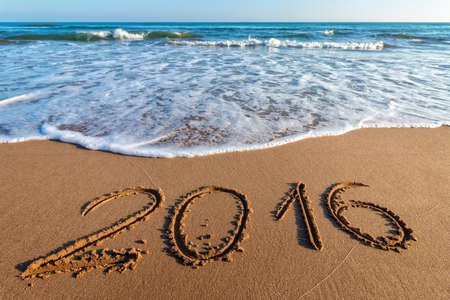 Drawing 2016 on the sand