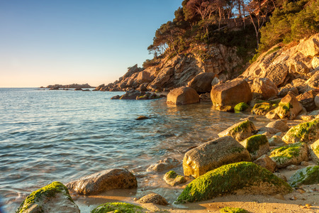 Detail of the Spanish coast (Costa Brava)