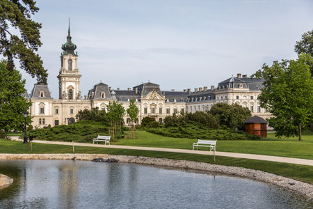 Nice castle in Keszthely from Hungary (Festetics)のeditorial素材
