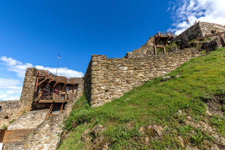 Detail from the Szigliget castle in Hungaryのeditorial素材