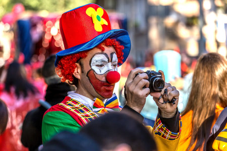 Carnival parades in Barcelona of Spain, 26 February 2017のeditorial素材